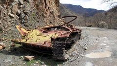Zbytky azerbajdžánského tanku