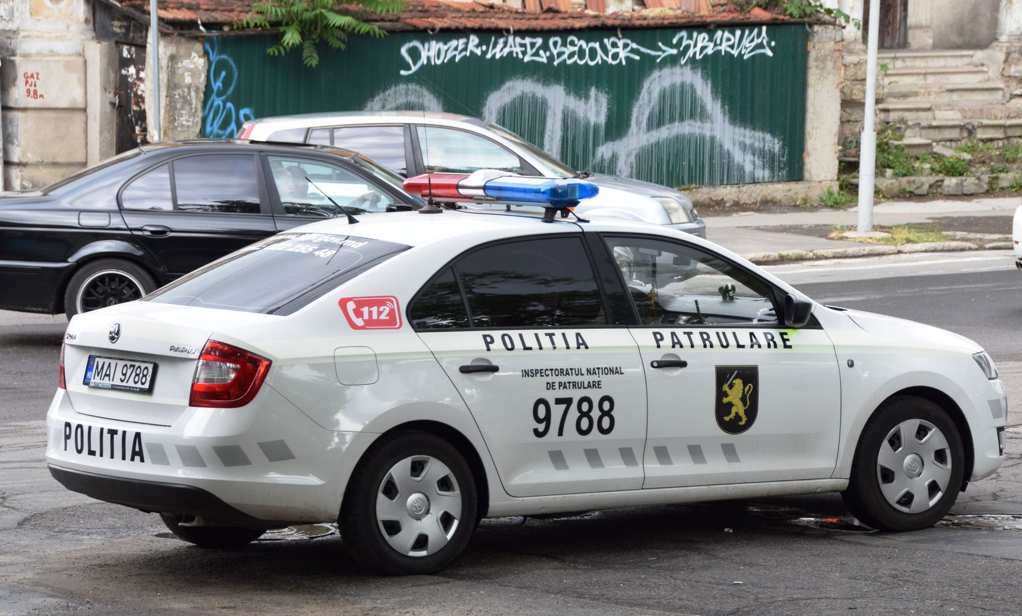Škoda Rapid moldavská policie