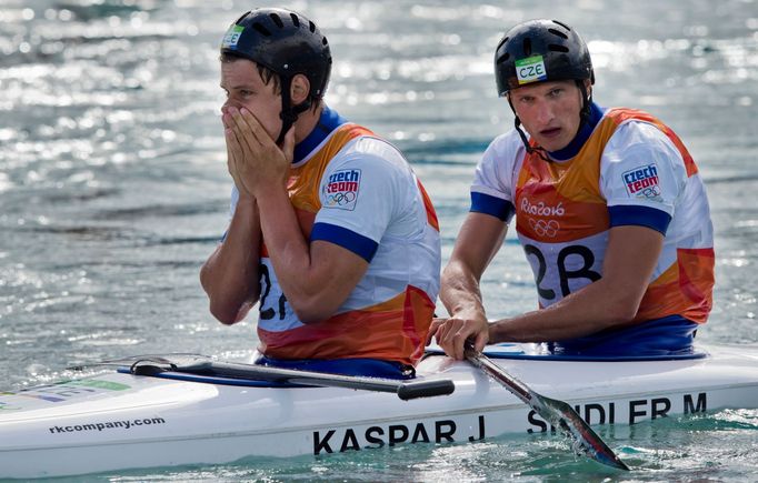 OH 2016, vodní slalom: Jonáš Kašpar (vlevo), Marek Šindler