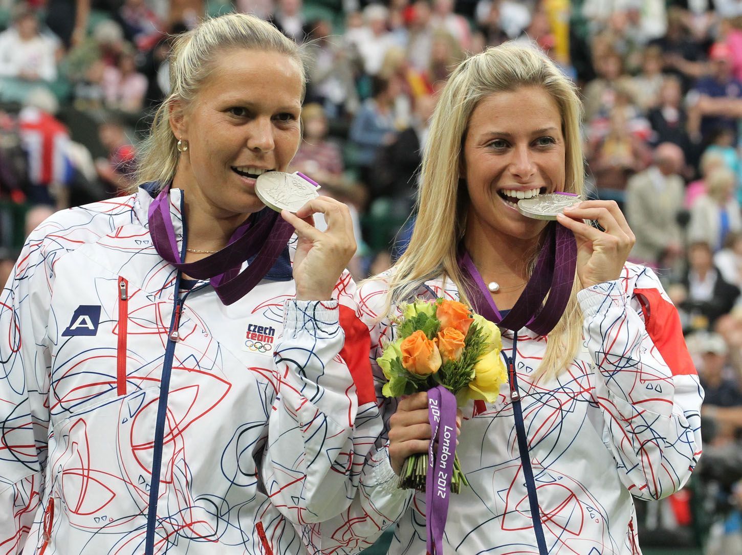 Lucie Hradecká a Andrea Hlaváčková ve finále olympijského debla