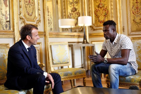 Emmanuel Macron a Mamoudou Gassama