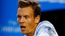 Australian Open 2015: Tomáš Berdych při semifinále s Andy Murraym