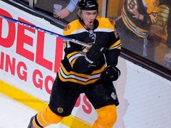 Nejproduktivnější muž Bruins Miroslav Šatan nasbíral v playoff už deset bodů. 