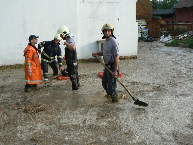 Záplavy v obci Úlice