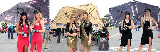 Grid girls na MS superbiků v Brně 2018