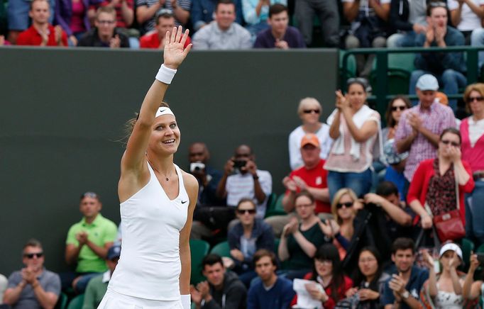 Lucie Šafářová na Wimbledonu 2014