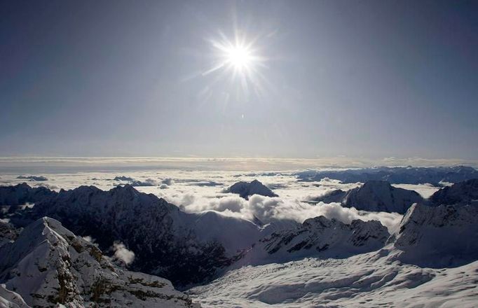 Lyžovat se začalo i rekreačně na Zugspitze