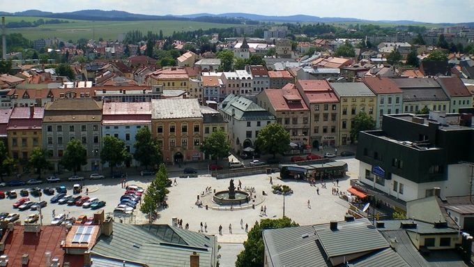Pohled na jihlavské náměstí z věže kostela sv. Jakuba. Jeho budoucí podoba bude rovněž předmětem diskuzí