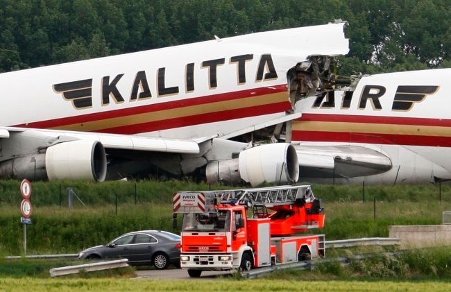 Nehoda dopravního letadla Kalitta Air na bruselském letišti