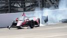 Álex Palou bourá ve 104. ročníku závodu Indy 500