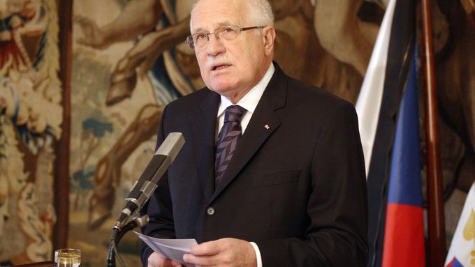 Prezident České republiky Václav Klaus