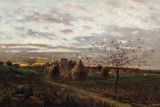 Západ slunce ve Fontainebleau / Večer v okolí Barbizonu, 1880.