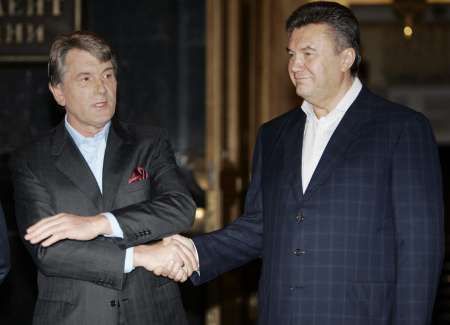 Viktor Juščenko a Viktor Janukovyč