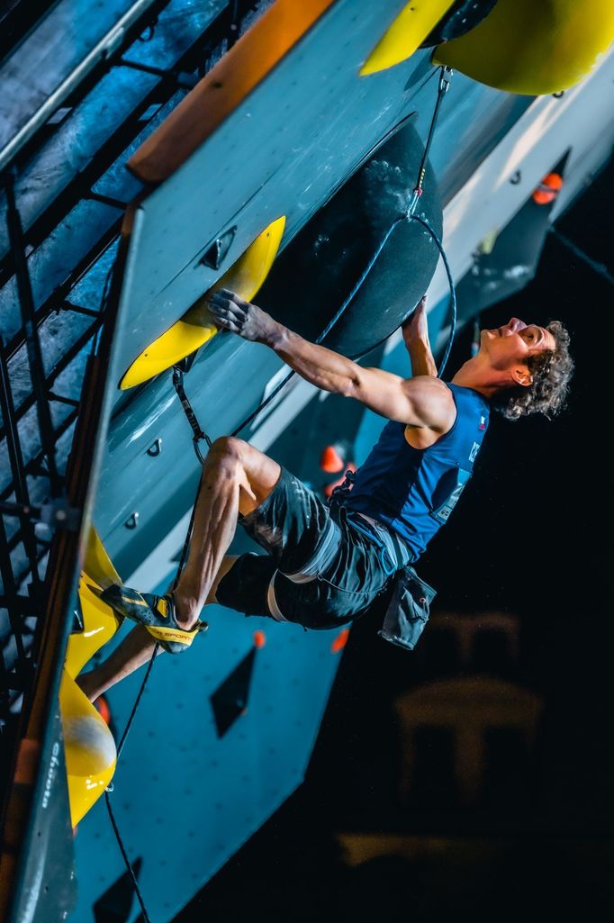 Adam Ondra při SP v Chamonix