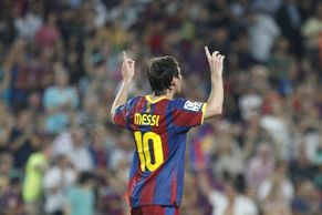 FOTO Messi Barceloně hattrickem vystřílel Superpohár