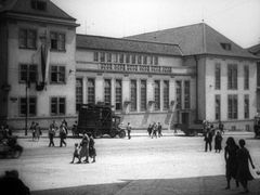 Zengerova transformační stanice na archivním snímku z roku 1932.