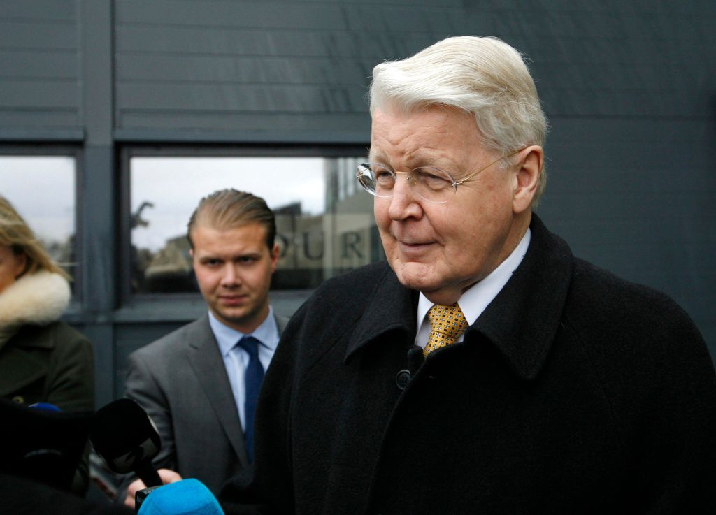 Islandský prezident Olafur Ragnar Grimsson poté, co hlasoval v referendu