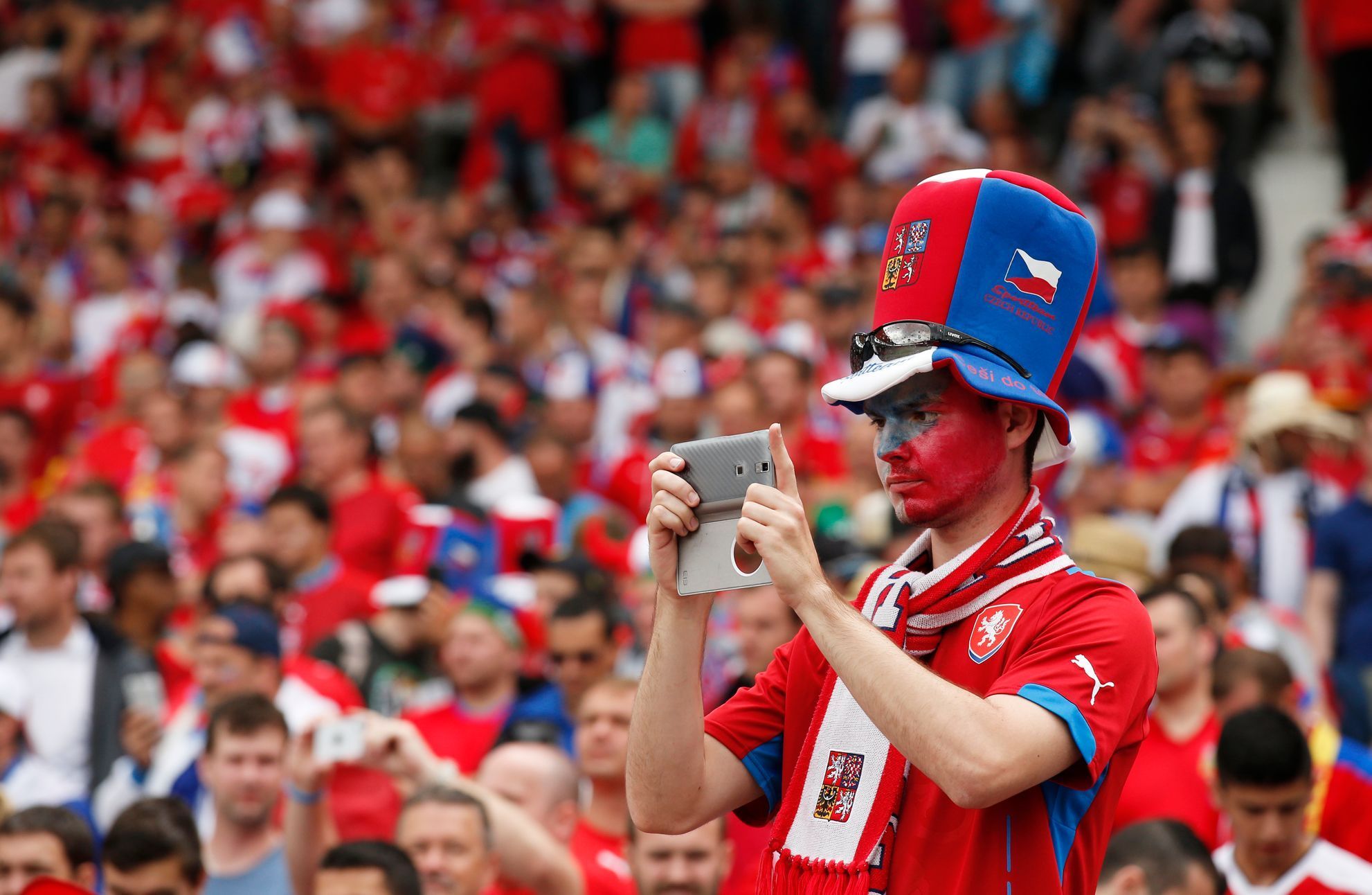 Euro 2016, Česko-Španělsko: čeští fanoušci