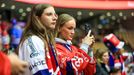 České fanynky na MS v hokeji 2025 v Herningu