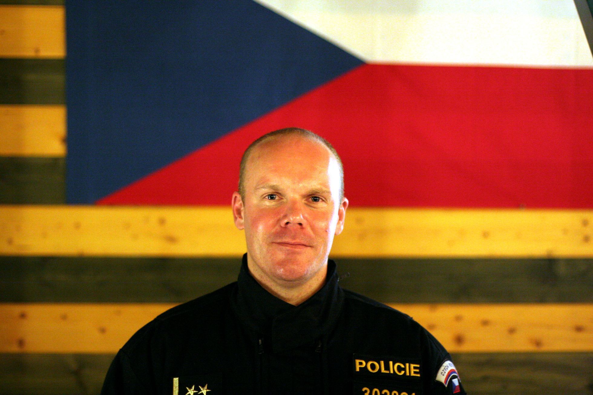 Podplukovník David Předota, velitel českého policejního kontingentu ve Slovinsku