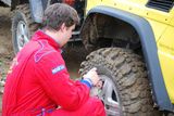 Správný tlak v pneumatikách před vjezdem do té které sekce je velice důležitý.