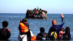 Francie, Velká Británie, migrace, čluny, Lamanšký kanál,