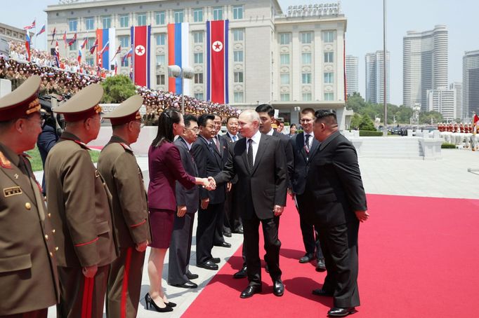 Ruský prezident Vladimir Putin na návštěvě Severní Koreji.