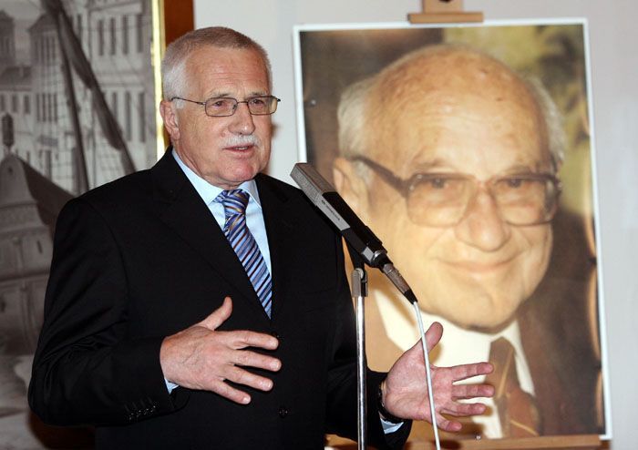 Václav Klaus a Milton Friedman