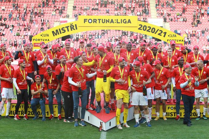 Slavia Praha, Fortuna:Liga 2021, titul, oslavy