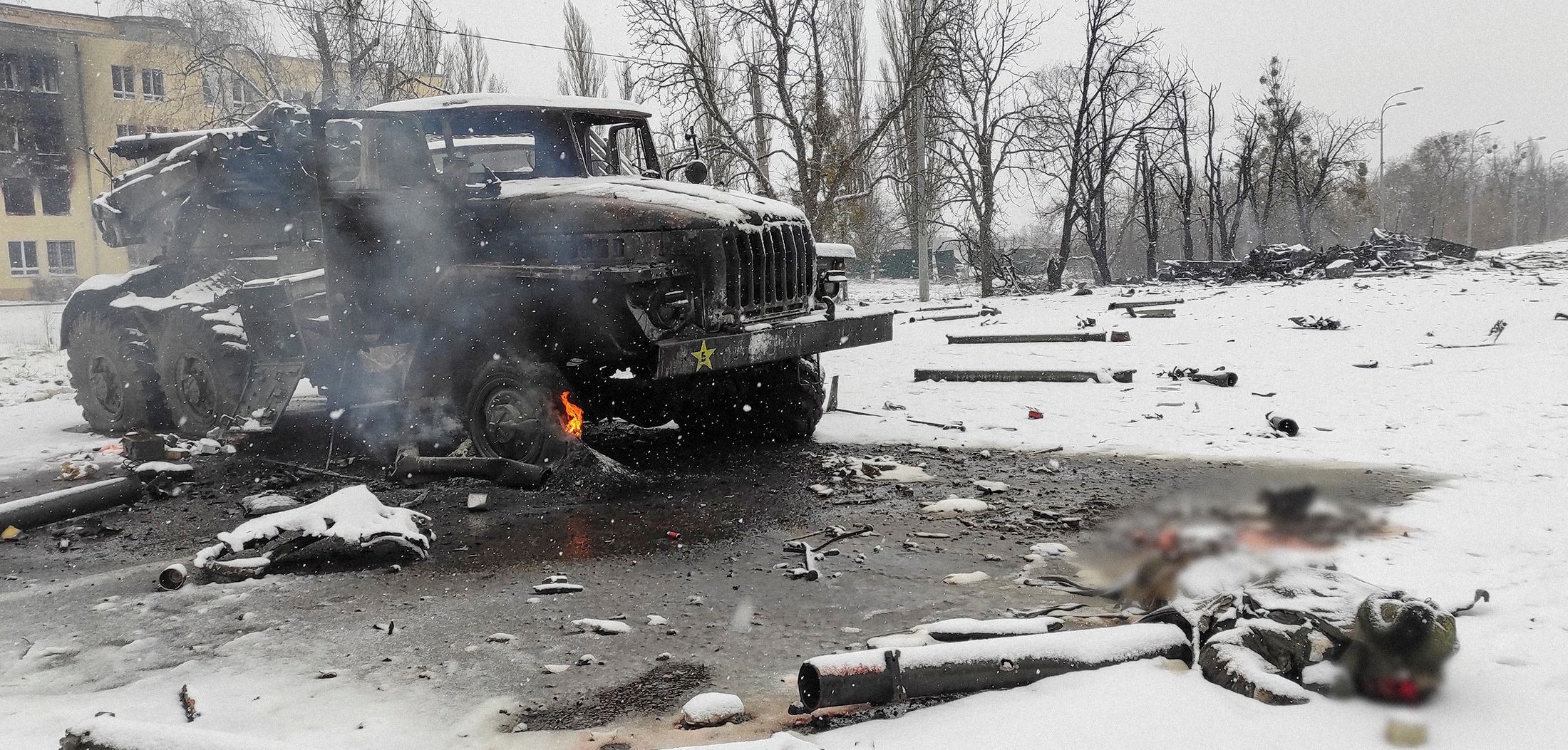 Foto / Ukrajina /  Rusko / Útok / Invaze / 25. 2. 2022