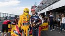 Pilot WTCR Tom Coronel a Adam Lacko při závodech ME tahačů na Slovakia Ringu 2018