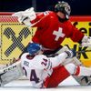 Hokej, MS 2013, Česko - Švýcarsko: Zbyněk Irgl - Reto Berra