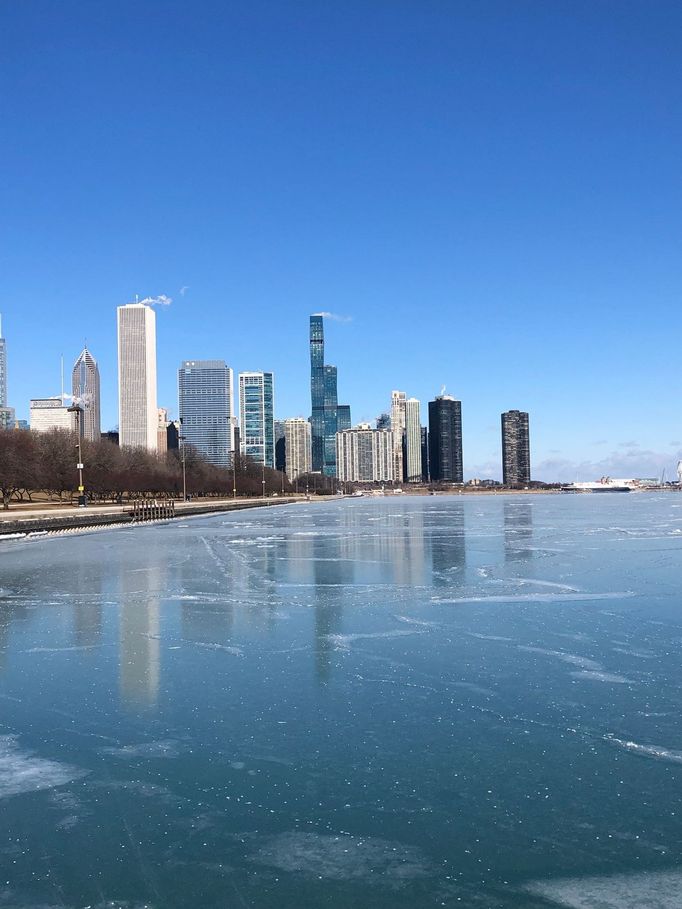 Chicago od Michiganského jezera.