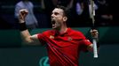 Tennis - Davis Cup Finals - Final - Caja Magica, Madrid, Spain - November 24, 2019   Spain's Roberto Bautista Agut celebrates after winning his match against Canada's Fel