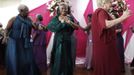 Contestants dance on stage during a beauty contest for elderly women in honour of Mother's Day, in Sao Paulo May 10, 2012. The event was held to promote greater self-esteem among senior citizens, according to organizer Nilton Guedes. REUTERS/Nacho Doce (BRAZIL - Tags: SOCIETY) Published: Kvě. 11, 2012, 3:19 dop.