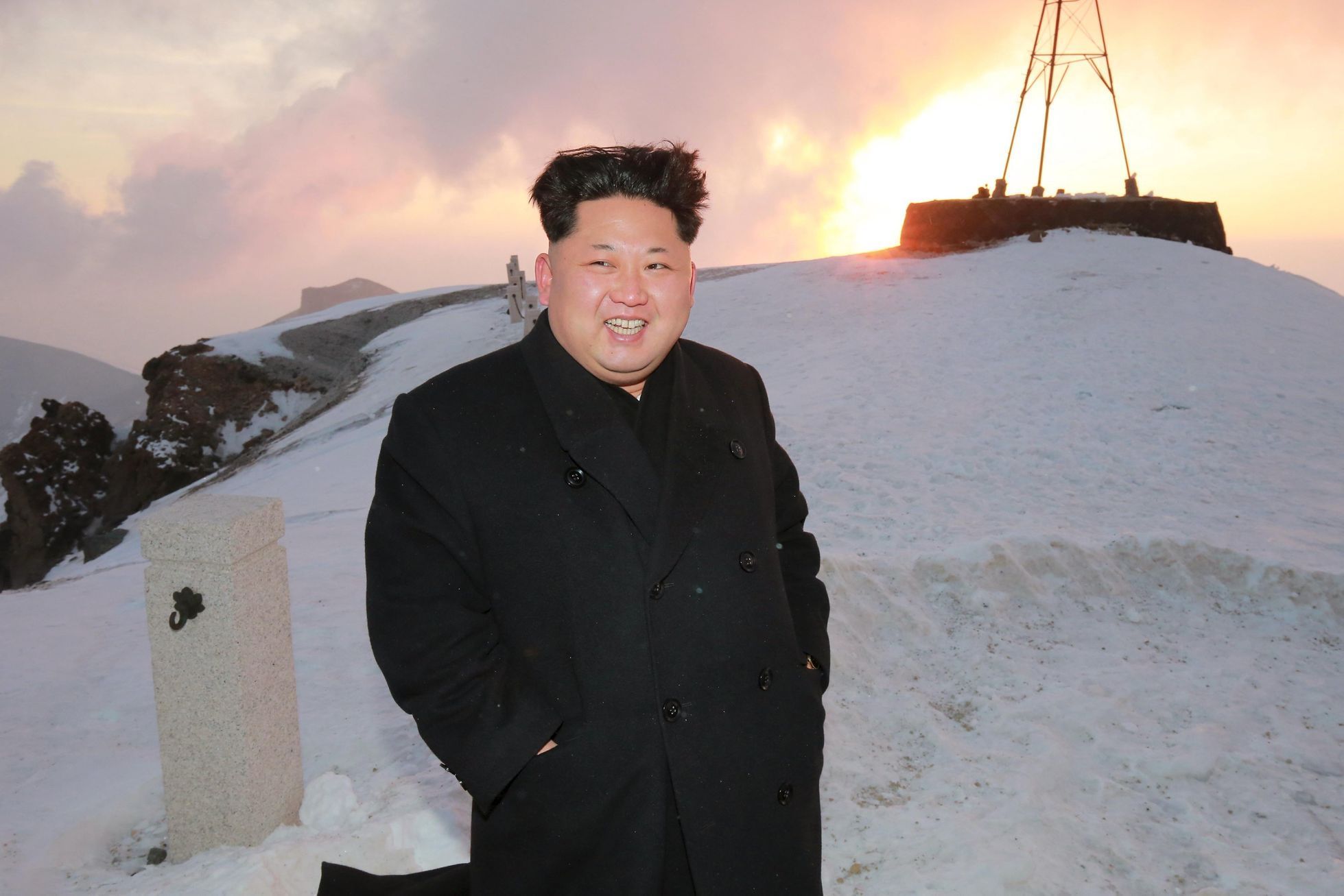 Kim Čong-un pokořil nejvyšší horu Severní Koreje