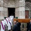 Pohřeb kněze Jacquese Hamela, kterého v kostele zavraždili islamisté.
