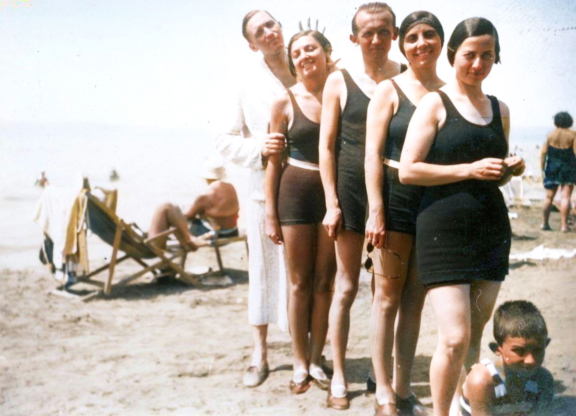 Tenkrát v létě, léto. Retro. Historie. Kolorované fotografie, Zahraničí, Fortepan
