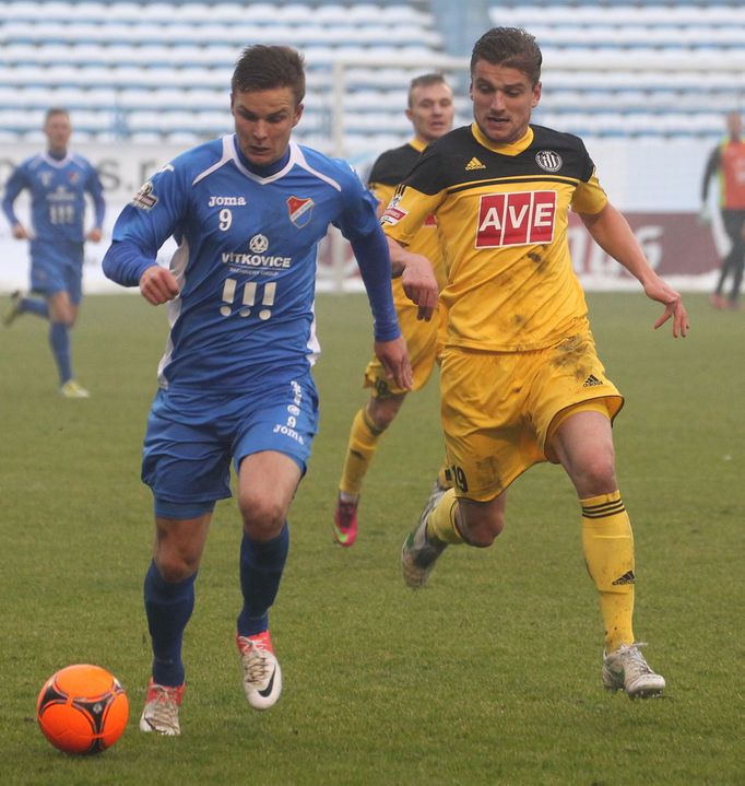 Fotbal, Baník Ostrava - České Budějovice: Dominik Kraut - Filip Rýdel