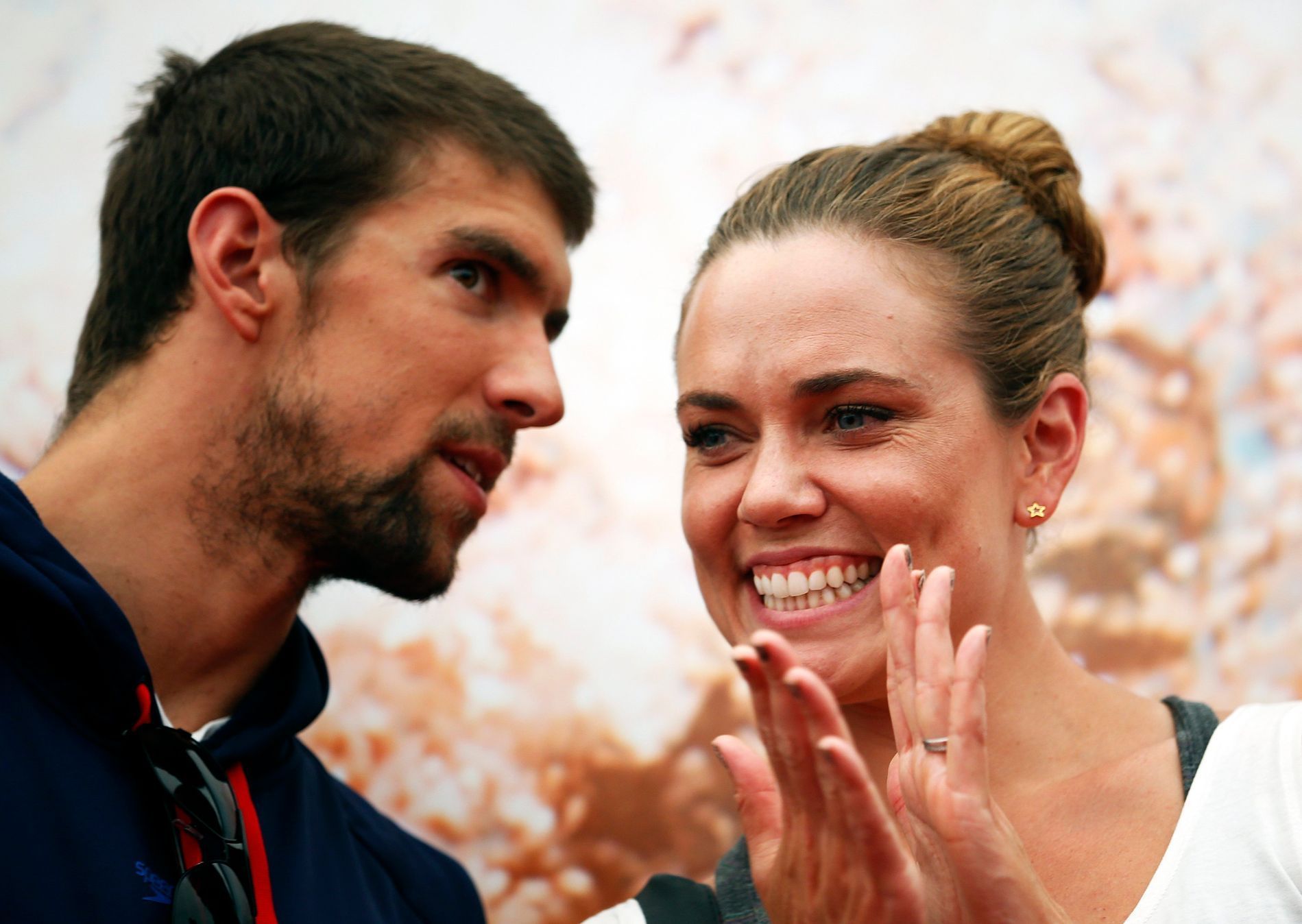 Michael Phelps a Natalie Coughlin