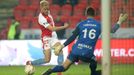 fotbal, Fortuna:Liga 2018/2019, Slavia - Baník Ostrava, Mick van Buren a Jan Laštůvka