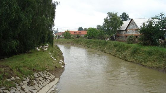 Jeseník nad Odrou pět dní po povodni