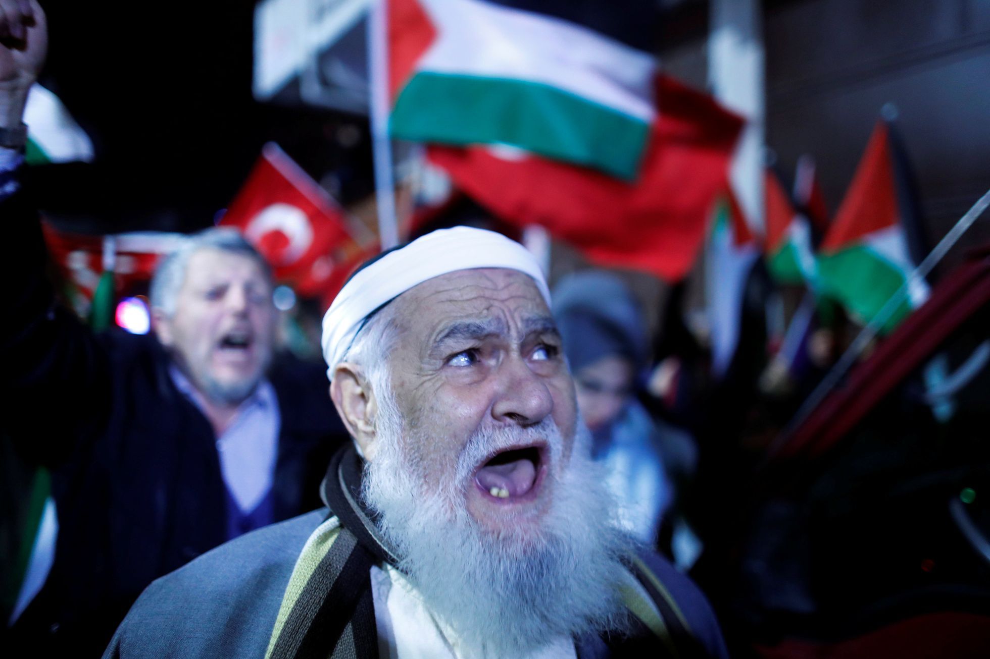 Istanbul-protest proti ustanovení Jeruzaléma metropolí
