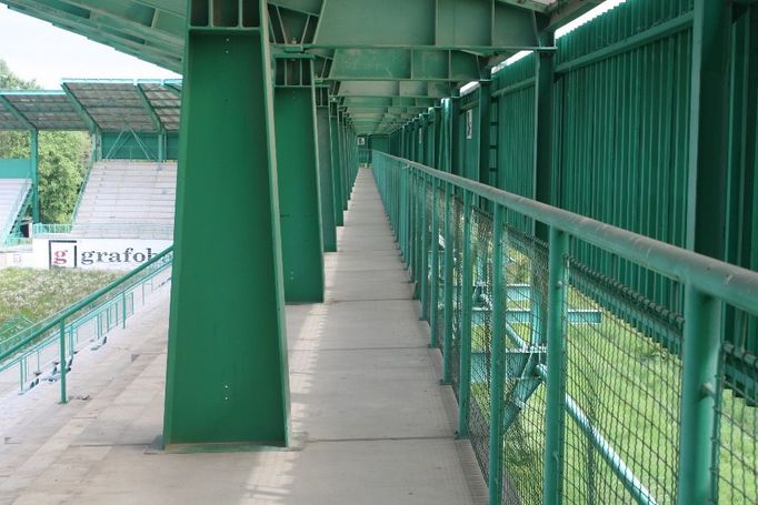 Stadion Artmedie Petržalka těsně před demolicí