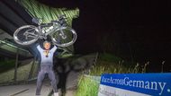 Ultracyklista Daniel Polman na Race Across Germany