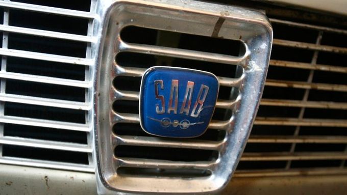 Logo automobilu Saab 99 z kolekce Maris Berzins.