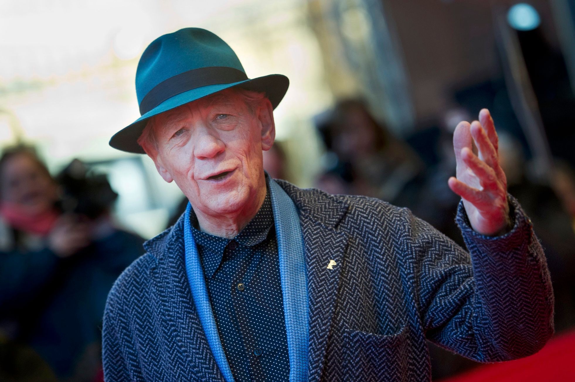 Actor McKellen arrives for screening at 65th Berlinale International Film Festival in Berlin