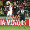 Milan Škoda v odvetě osmifinále Evropské ligy Slavia Praha - FC Sevilla
