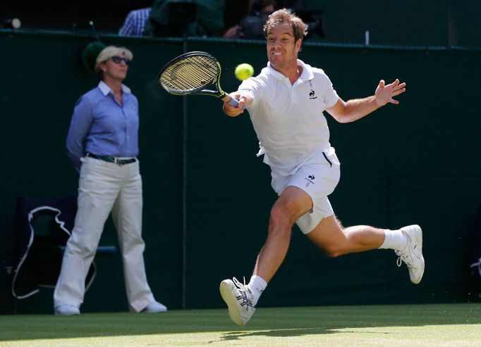 Ricard Gasquet v semifinále Wimbledonu 2015