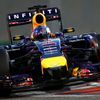 Red Bull F1 driver Vettel of Germany drives during the qualifying session of the Abu Dhabi F1 Grand Prix at the Yas Marina circuit in Abu Dhabi